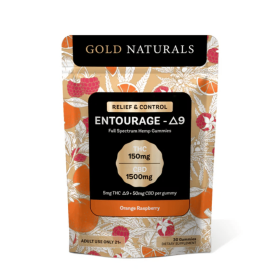 5 mg Entourage Δ9 Hemp Gummies – Utah Compliant, Full-Spectrum Calm & Relaxation (Flavor: Orange Raspberry, size: 30 PACK)